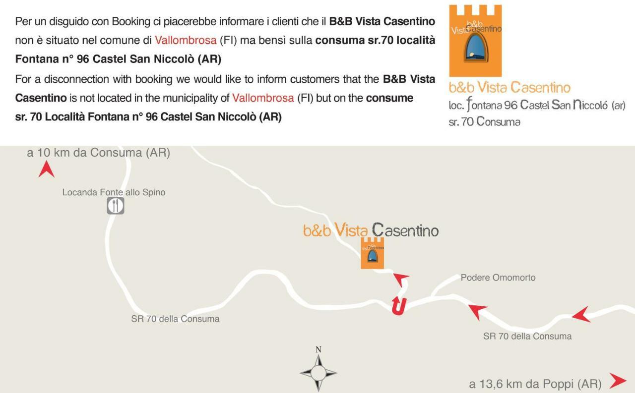 براتوفيتشيو B&B Vista Casentino المظهر الخارجي الصورة